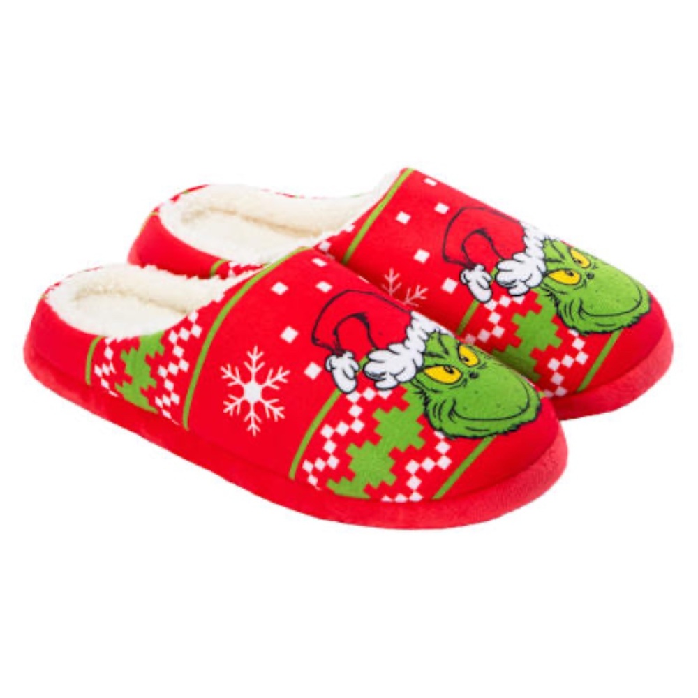 Dr.Seuss Women’s Grinch Fleece Lined Slippers